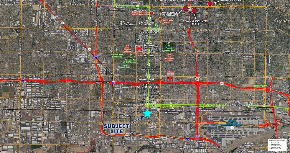 More Photos Of 1st St & Grant St, Phoenix Land For Lease