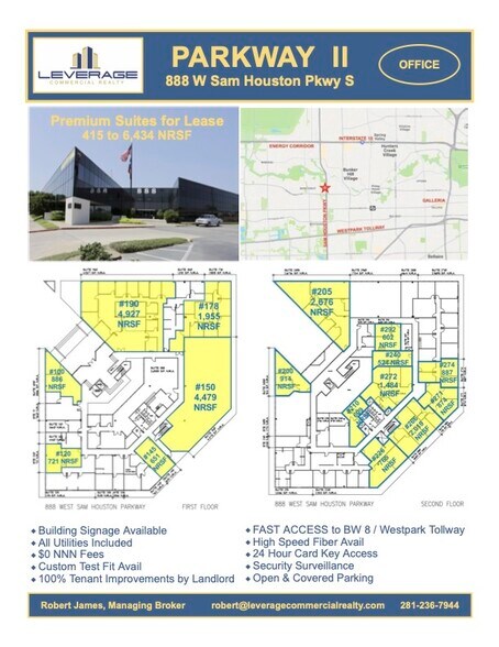 More Photos Of 888 W Sam Houston Pky S, Houston Office For Lease