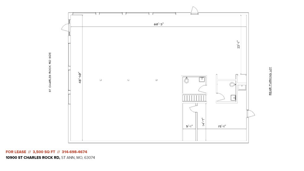 More Photos Of 10900 Saint Charles Rock Rd, Saint Ann Storefront Retail Office For Lease