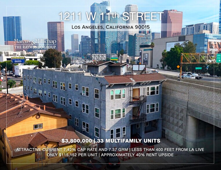 Primary Photo Of 1211 W 11th St, Los Angeles Apartments For Sale