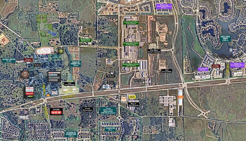 More Photos Of SEC of FM 359 & Huggins Dr, Fulshear Storefront For Lease