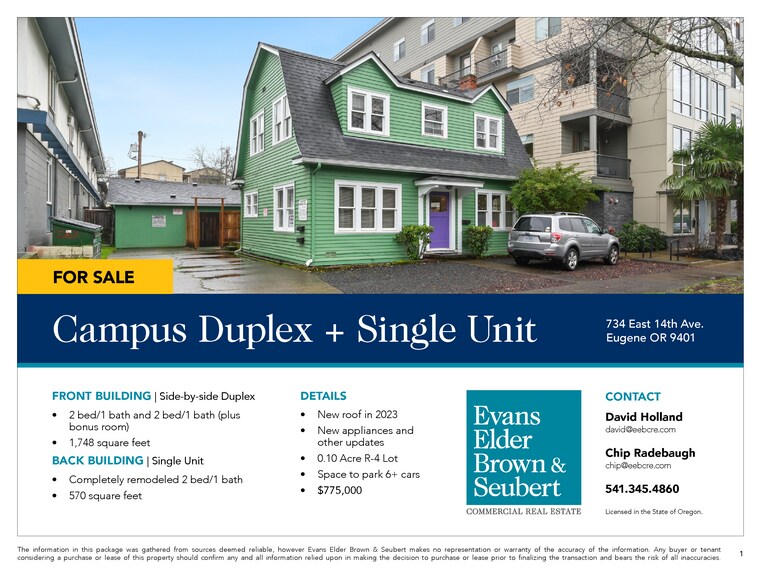 More Photos Of 734 E 14th Ave, Eugene Apartments For Sale