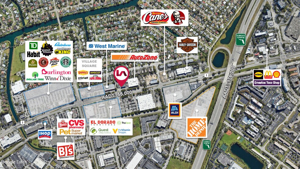 More Photos Of 19485-19489 S Dixie Hwy, Cutler Bay Freestanding For Lease