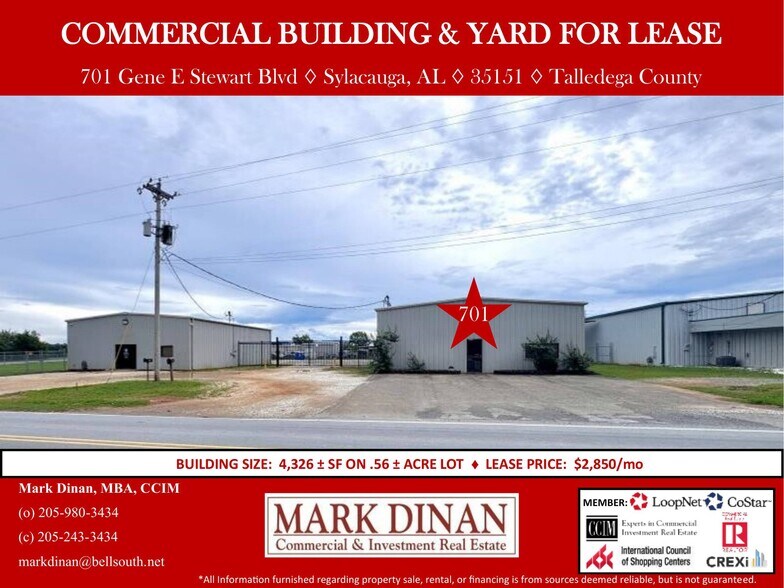 Primary Photo Of 701 Gene E Stewart Blvd, Sylacauga Warehouse For Lease
