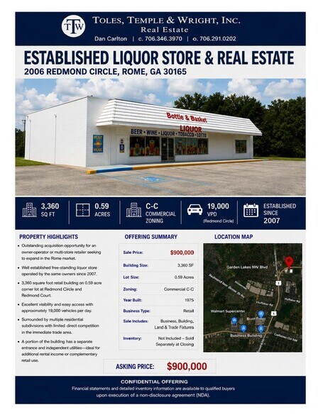 More Photos Of 2006 Redmond Cir NW, Rome Convenience Store For Sale