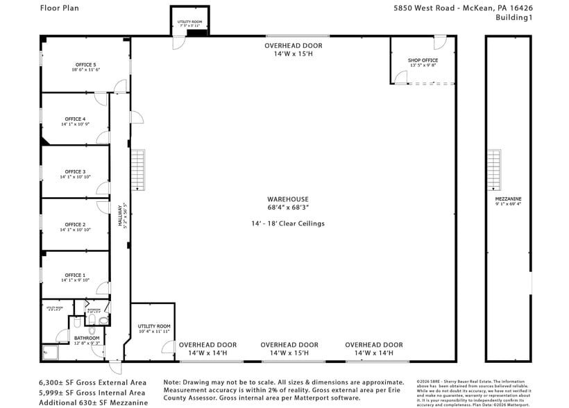 More Photos Of 5850 West Rd, McKean Warehouse For Sale