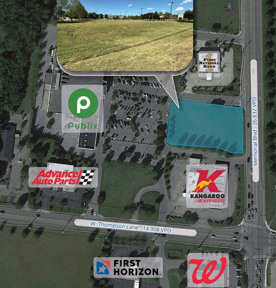 Primary Photo Of 3405 Memorial, Murfreesboro Land For Sale