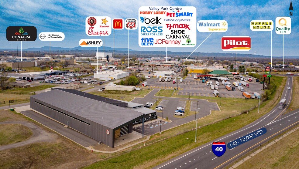 More Photos Of 340 N Shamrock Blvd, Russellville Light Manufacturing For Sale