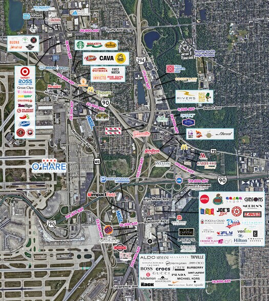 More Photos Of SWC E Touhy Ave & Mannheim Rd, Rosemont Land For Lease