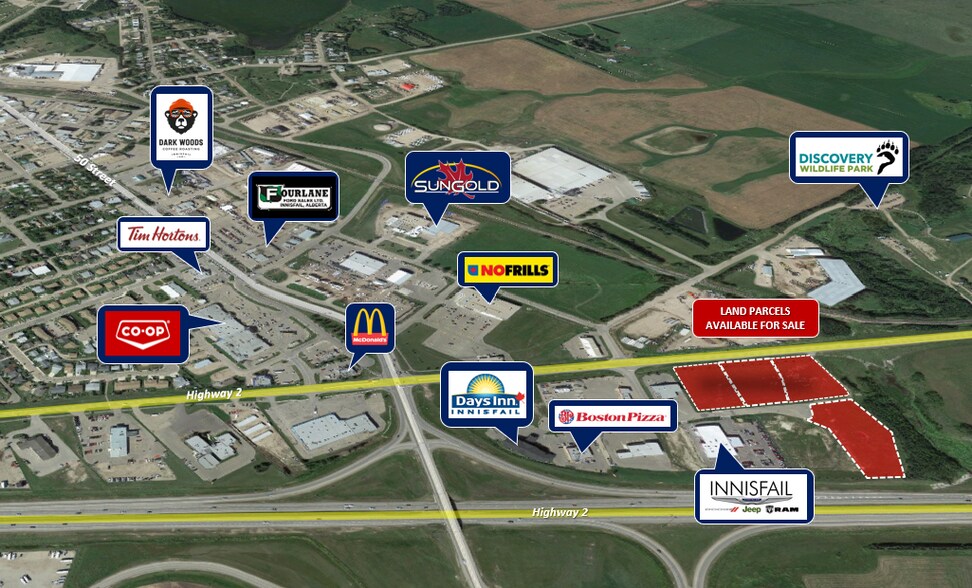 More Photos Of 5115 40 Av, Innisfail Land For Sale