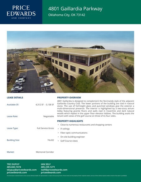 More Photos Of 4801 Gaillardia Pky, Oklahoma City Office For Lease