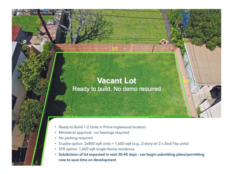 More Photos Of 2705 79th St, Inglewood Land For Sale