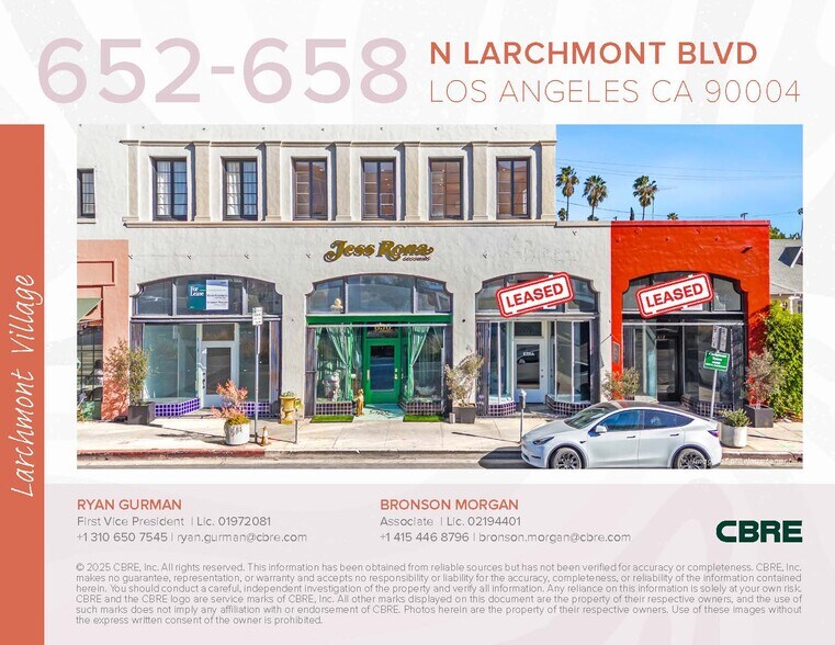 More Photos Of 652-658 N Larchmont Blvd, Los Angeles Storefront Retail Office For Lease
