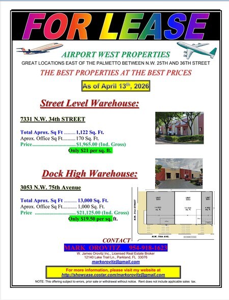 More Photos Of 3051-3061 NW 75th Ave, Miami Warehouse For Lease