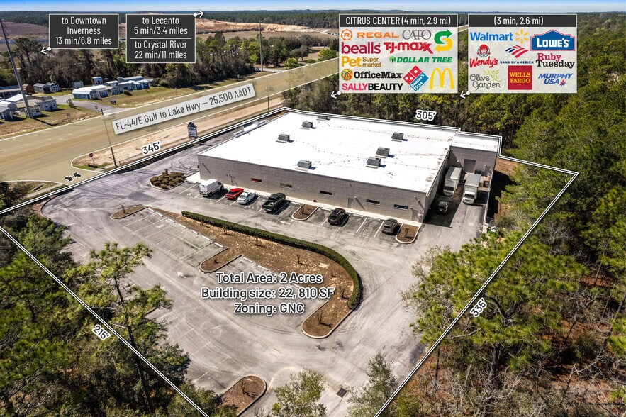 More Photos Of 97 W Gulf To Lake Hwy, Lecanto Freestanding For Sale