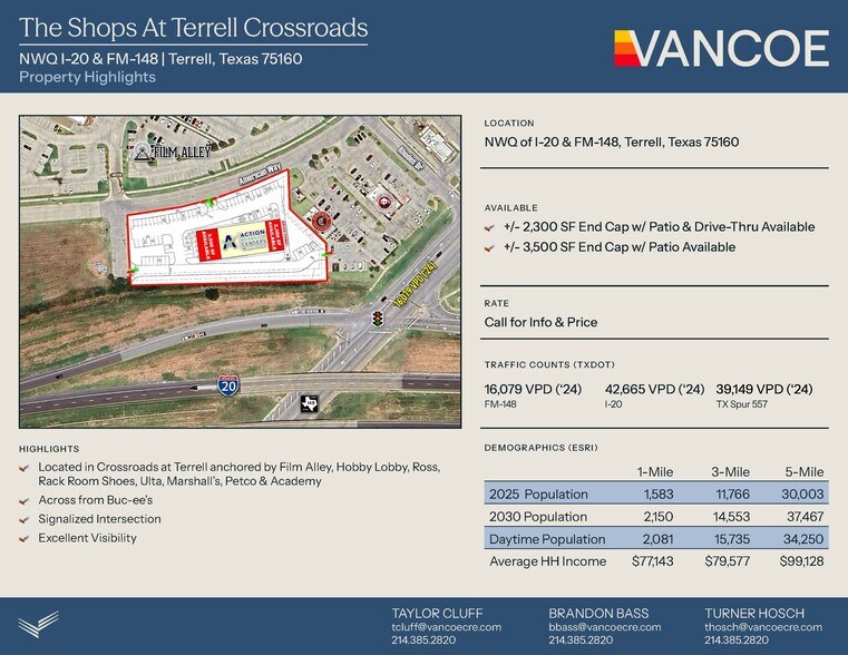 More Photos Of NWQ of I-20 & FM-148, Terrell General Retail For Lease