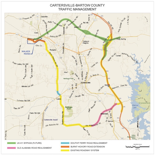 More Photos Of Intersection of 411 & Burnt Hickory Connector, Cartersville Land For Sale