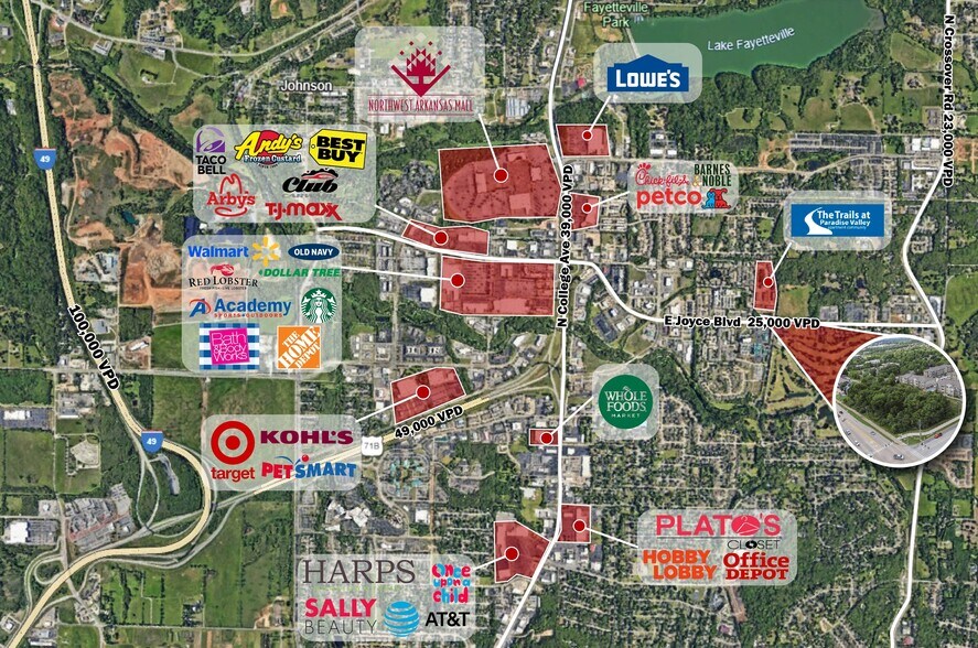 More Photos Of NWC E Joyce & N Old Missouri Road blvd, Fayetteville Land For Sale