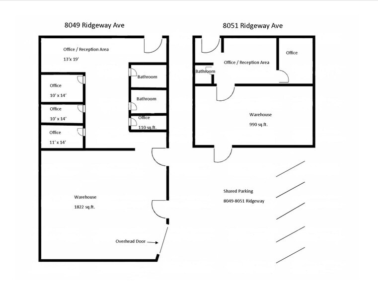 More Photos Of 8049-8051 Ridgeway Ave, Skokie Flex For Lease
