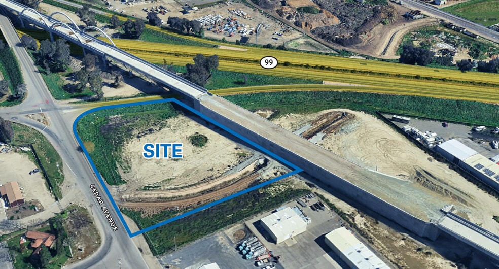Primary Photo Of S. Cedar Avenue & 99 On Ramp, Fresno Land For Lease