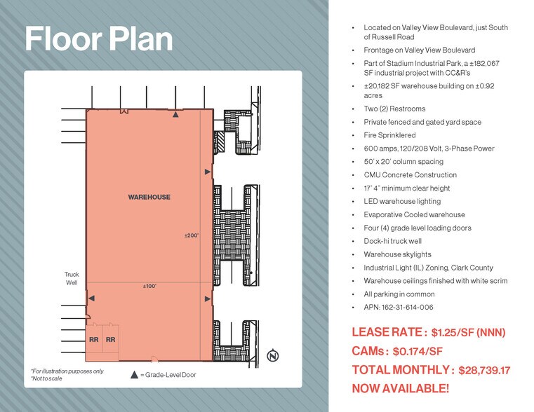 More Photos Of 5979 Valley View Blvd, Las Vegas Warehouse For Lease