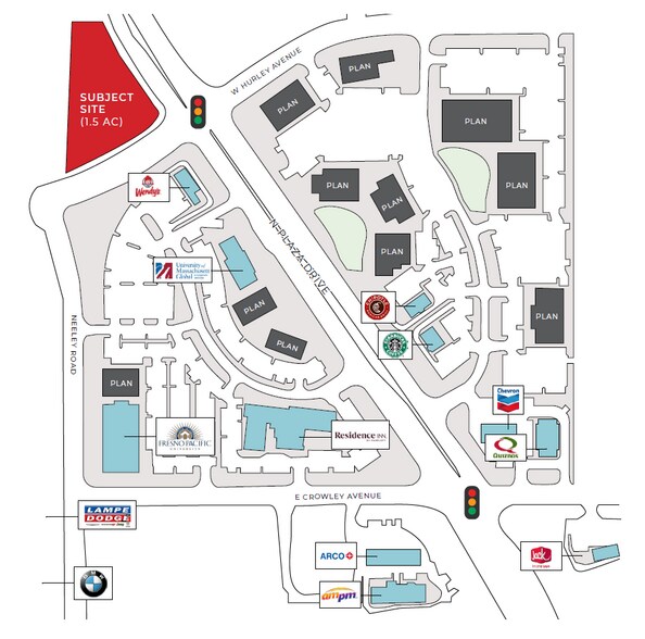 More Photos Of NWC Plaza & Hurley, Visalia Land For Sale