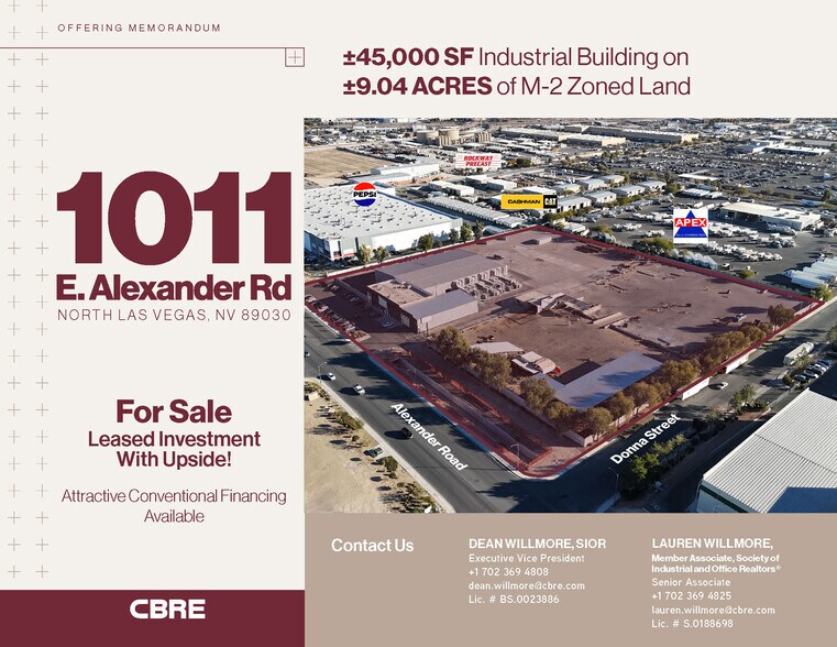 Primary Photo Of 1011 E Alexander Ave, North Las Vegas Manufacturing For Sale