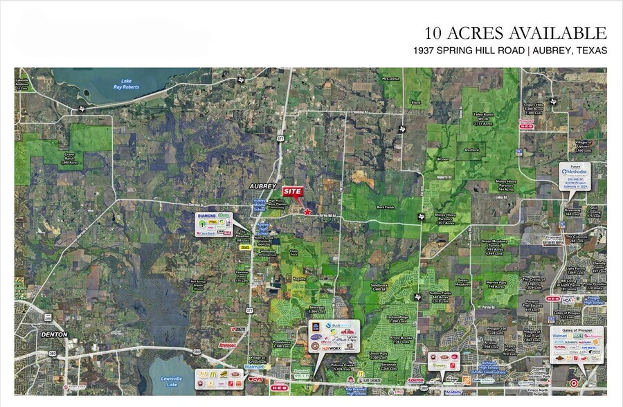 More Photos Of 1937 Spring Hill Rd, Aubrey Land For Sale