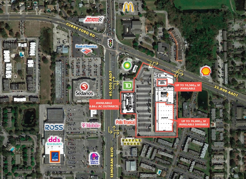 Primary Photo Of 1801 S Semoran Blvd, Orlando Unknown For Lease