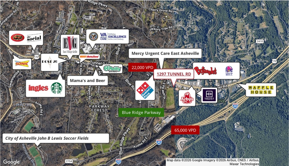 More Photos Of 1297 Tunnel Rd, Asheville Restaurant For Lease