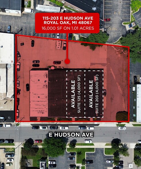 More Photos Of 115-203 E Hudson Ave, Royal Oak Warehouse For Lease