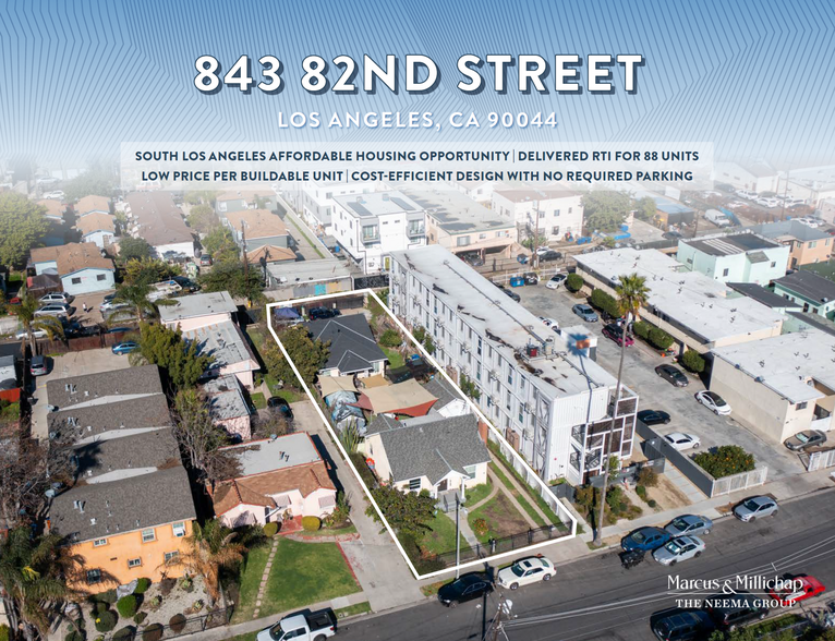 Primary Photo Of 843 W 82nd St, Los Angeles Land For Sale