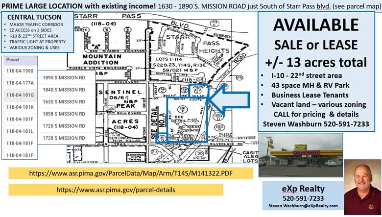 Primary Photo Of 1630 S Mission Rd, Tucson Manufactured Housing Mobile Home Park For Sale