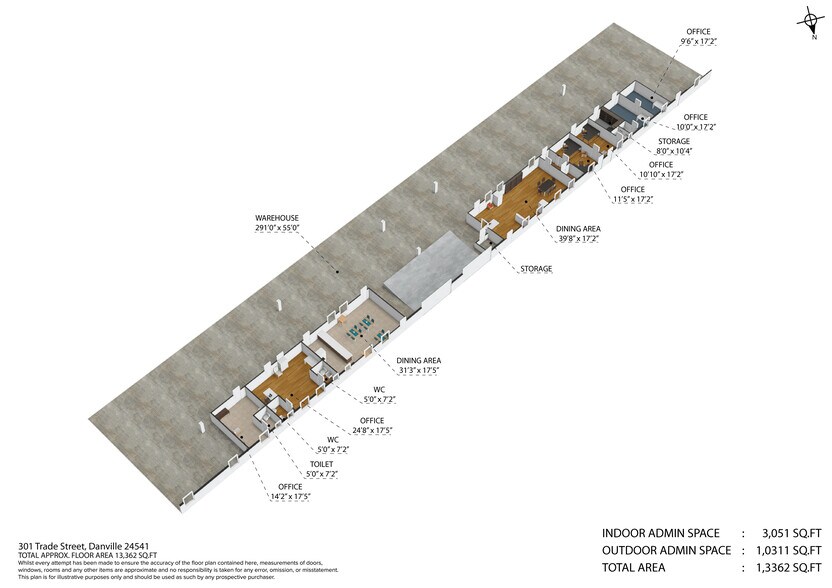 More Photos Of 301 Trade St, Danville Warehouse For Sale