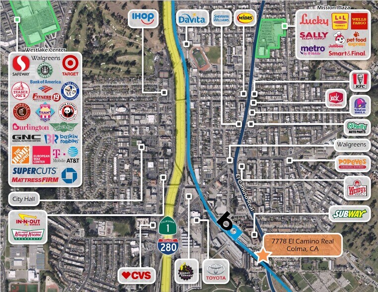 More Photos Of 7778 El Camino Real, Colma Land For Sale