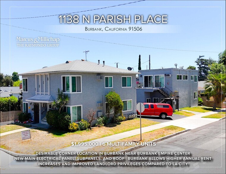 Primary Photo Of 1138 N Parish Pl, Burbank Apartments For Sale