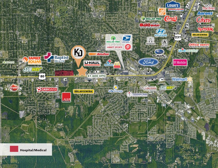 More Photos Of 2217 E South Blvd, Montgomery Fast Food For Lease