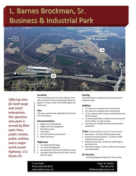 More Photos Of Brockman Park Drive, West & East Commerce St, Amherst Land For Sale