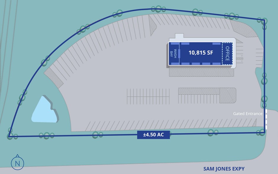 More Photos Of 3510 Sam Jones Expy, Indianapolis Truck Terminal For Lease
