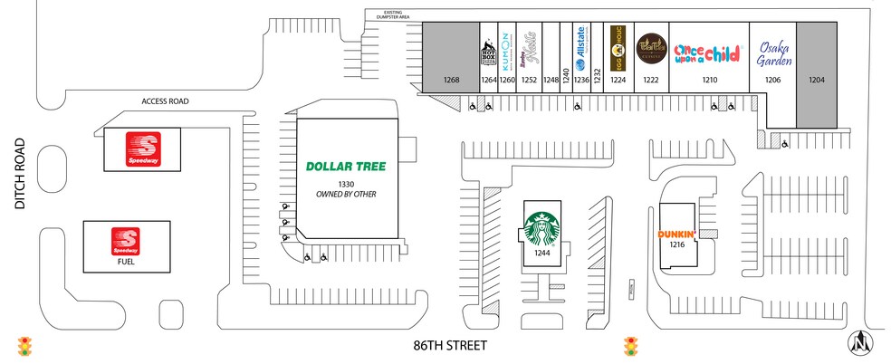 More Photos Of 1200-1268 W 86th St, Indianapolis Unknown For Lease