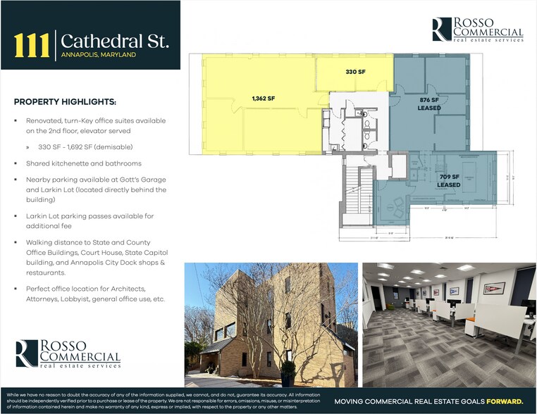 More Photos Of 111 Cathedral St, Annapolis Office For Lease