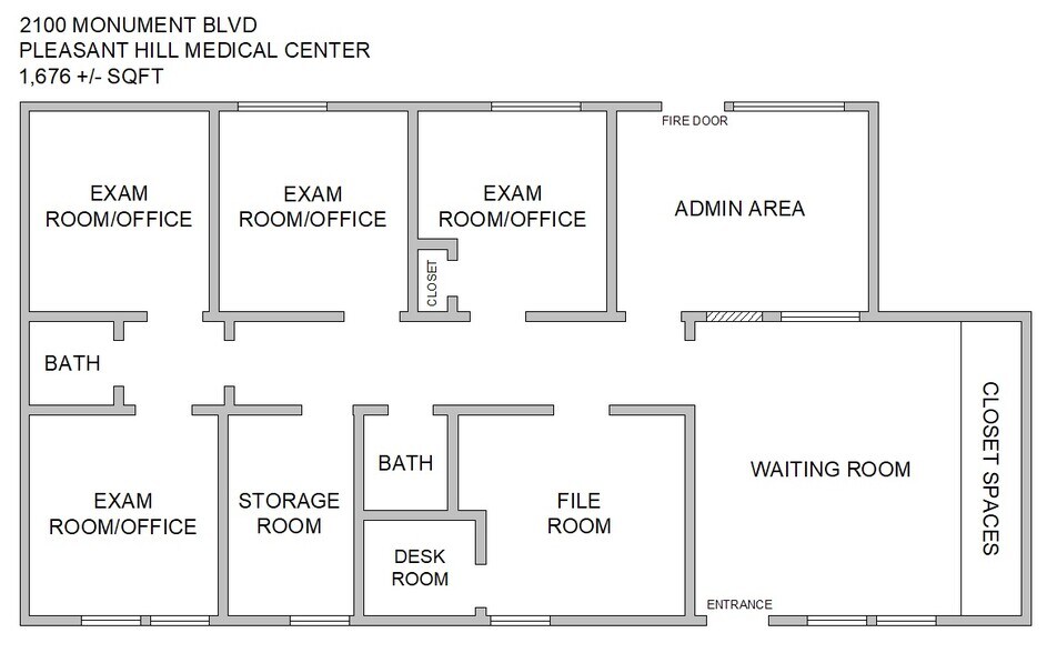 Primary Photo Of 2100 Monument Blvd, Pleasant Hill Medical For Lease