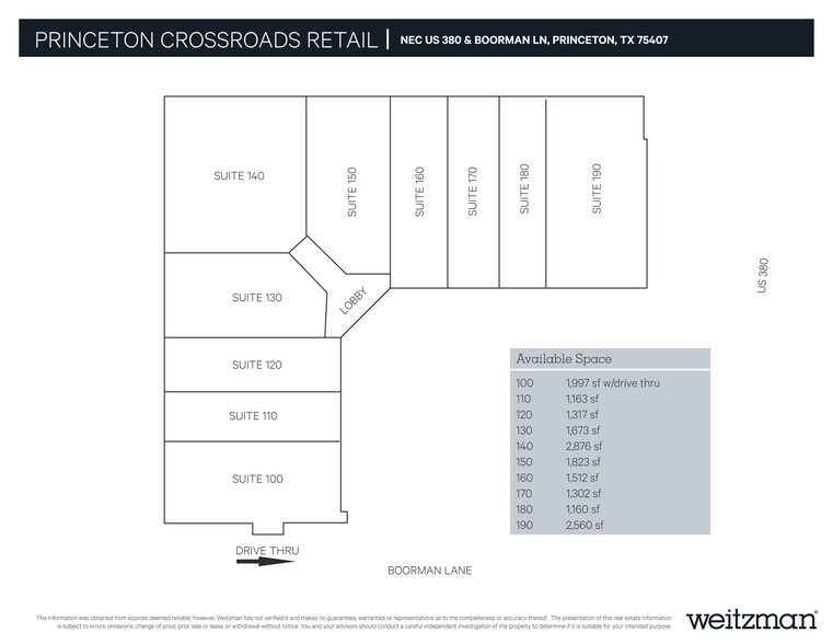 More Photos Of NEQ US Highway 380 & Boorman Lane, Princeton General Retail For Sale