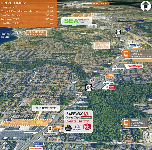 More Photos Of 26915 Pacific Hwy S, Des Moines Land For Sale