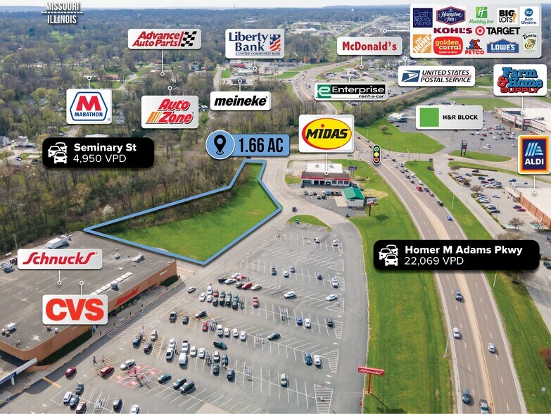 More Photos Of 2851 Homer M Adams Pky, Alton Land For Sale