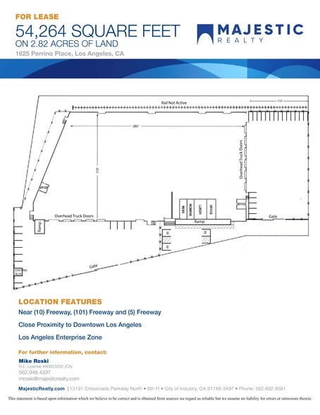 More Photos Of 1625 Perrino Pl, Los Angeles Warehouse For Lease