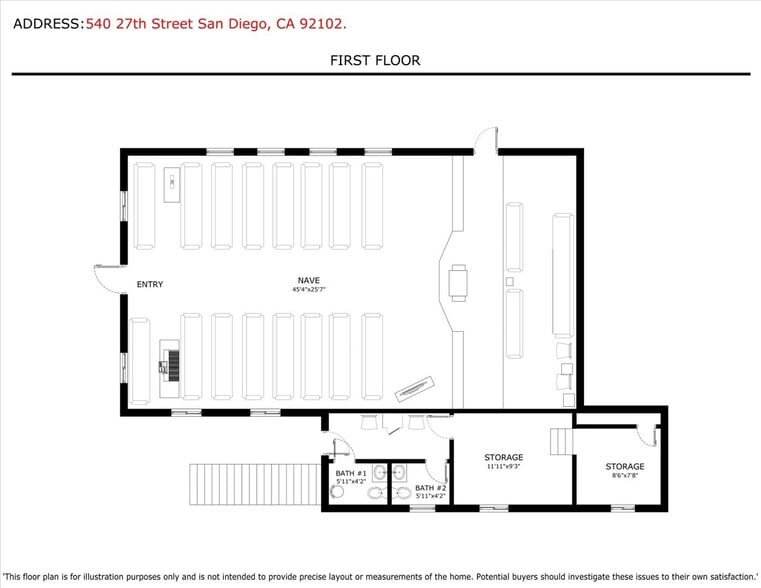 More Photos Of 540 27th St, San Diego Storefront Retail Office For Sale