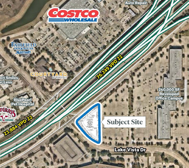 Primary Photo Of SWQ Hwy 121 and Lake Vista Dr, Lewisville Land For Lease