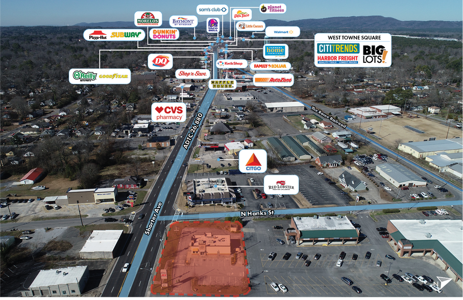 More Photos Of 618 Shorter Ave NW, Rome Fast Food For Lease