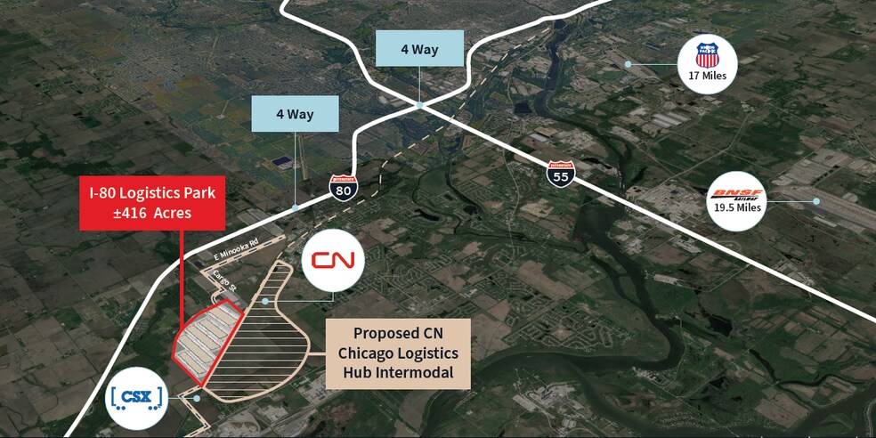 Primary Photo Of I-80 Rd, Minooka Distribution For Lease